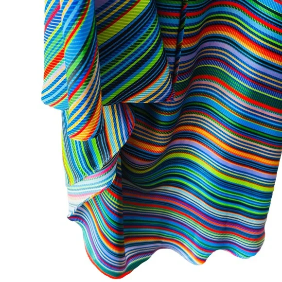 Milly Multicolored One Shoulder May Dress Size Small - Picture 6 of 11